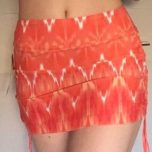 NWT Orange swim skirt